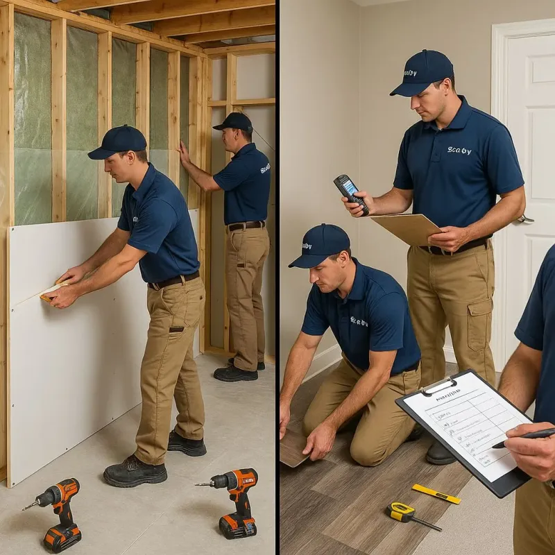 Repairs and Reconstruction process in Aquebogue, NY